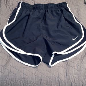 Navy + White Dri Fit Nike Shorts